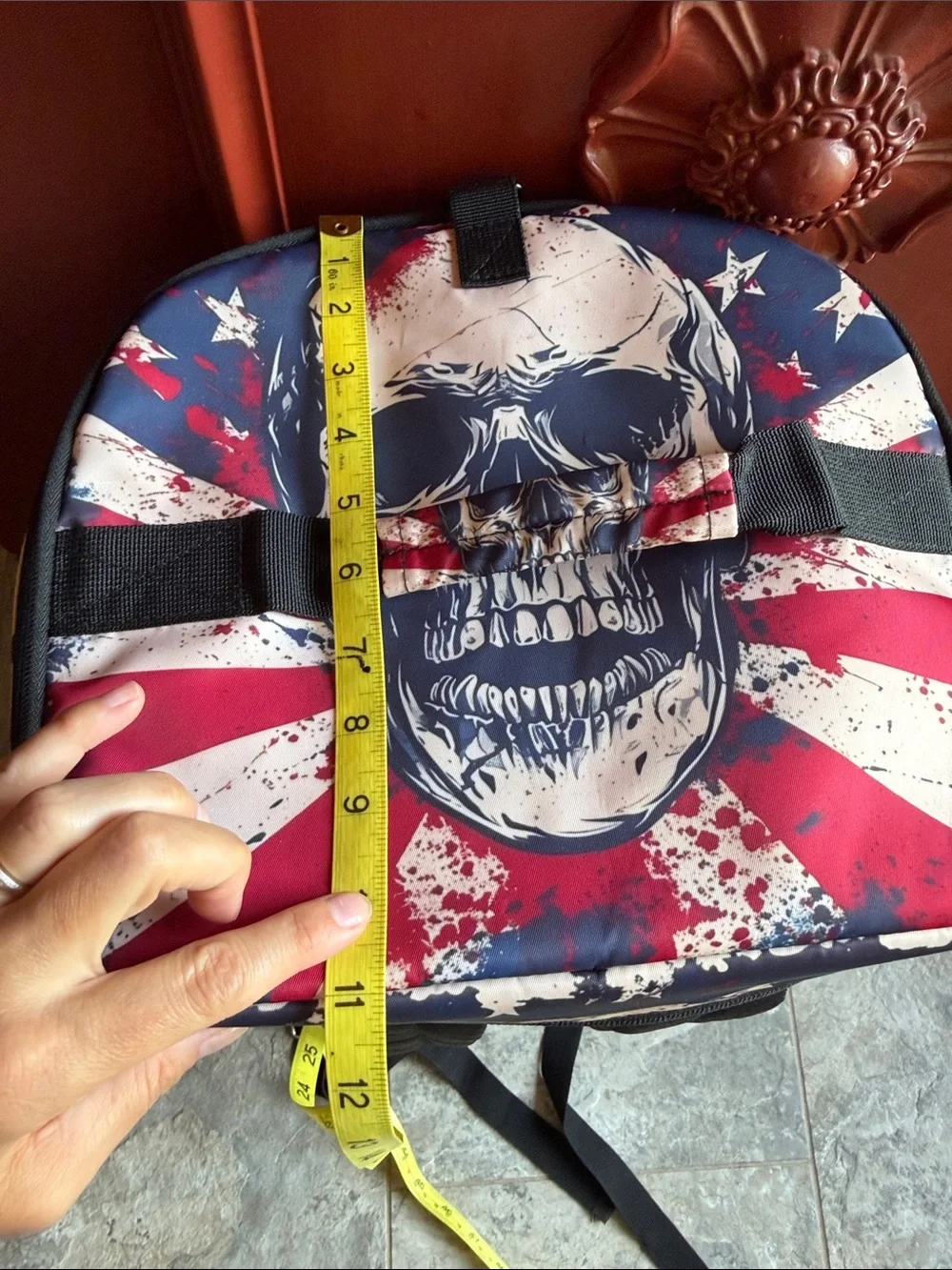 🇺🇸 Skull Patriotic Backpack/dufffel - Red, Blue, White